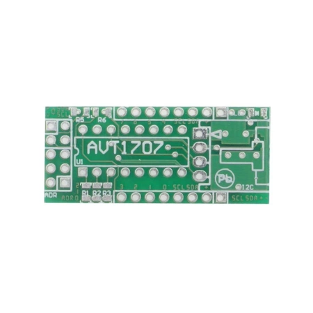 Ekspander portów I²C dla AVTduino - DIO_Expander - moduł ekspandera portów dla AVTduino - PCB do projektu AVT 1707