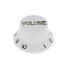 Gałka do potencjometru na oś 6mm - 18mm - biała, napis VOLUME - GGB18