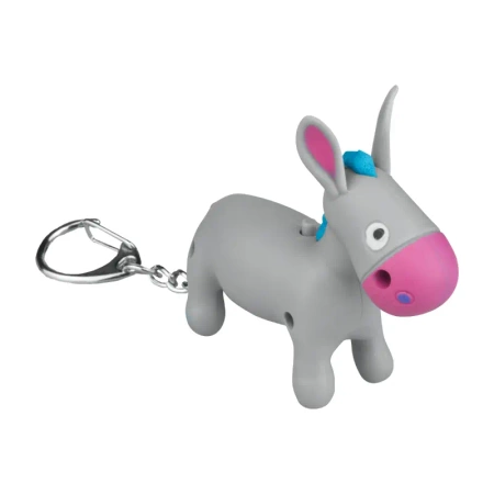 Latarka LED brelok z dźwiękiem – zwierzaki: kurczak, krowa, osioł, owca