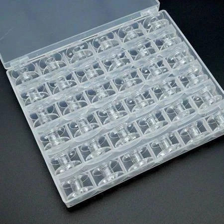 Organizer na szpulki do maszyny - 36 przegródek - pudełko plastikowe