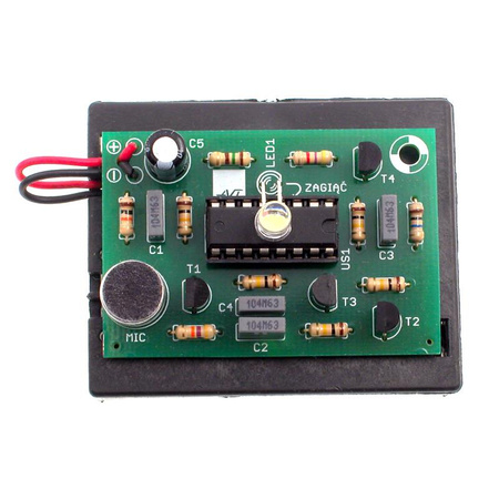 Lampka LED reagująca na klaśnięcie: klaskacz, włącznik dźwiękowy - KIT AVT 788