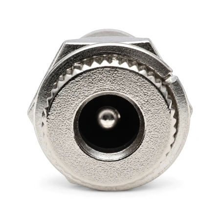 Gniazdo zasilania DC 2,5/5,5 mm do obudowy, metalowe (nakrętka)