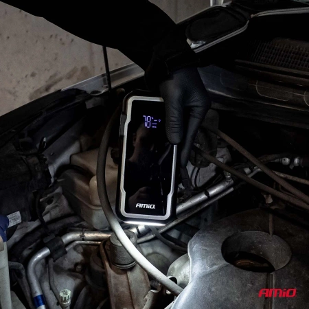 Jump Starter 12V 12Ah 1600A 3w1 Starter - Latarka - Powerbank AMIO 04678