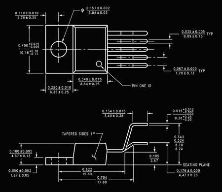 Układ scalony LM1875T SUM, TO220-5