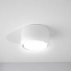 Oprawa natynkowa GX53 ceramiczna, sufitowa i ścienna, 90 × 53 mm, biała