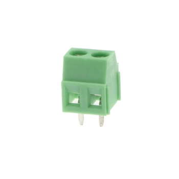 Złącze śrubowe do druku, 2 pola, raster 3,5mm, wysokość 8,6mm, 150V / 10A, 1,5mm², PA66, Degson DG381