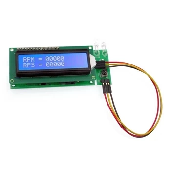 Obrotomierz optyczny 0-29999 obr/min z LCD - zlutowany KIT AVT 1870