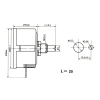 Potencjometr obrotowy liniowy 22 kom, 5 W, oś 6 mm, wyprowadzenia lutownicze