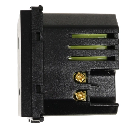 Ładowarka USB A + 2xC 65W GaN czarna podtynkowa (moduł bez ramki) - TAWOIA Glass