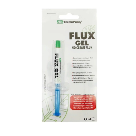 Topnik do lutowania FLUX-GEL - strzykawka - 1.4ml - AGTermoPasty AGT-047