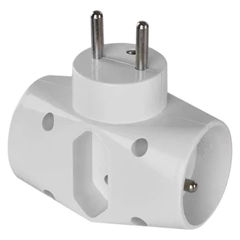 Rozgałęźnik sieciowy 230 V, 3 gniazda, 10 A, biały, EMOS P0023
