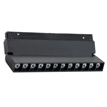 Reflektor szynowy magnetyczny liniowy regulowany 12W 960lm 4000K czarny M-LINE