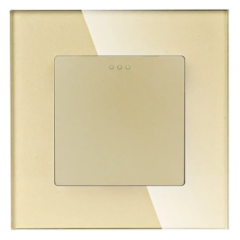 Włącznik światła szklany schodowy - złoty - Tawoia Glass