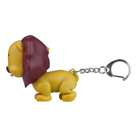 Latarka LED brelok z dźwiękiem – zwierzaki SAFARI: żyrafa, lew, nosorożec, zebra