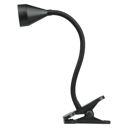 Lampka LED z klipsem i regulacją jasności, 4 W, 320 lm, 4000 K, czarna