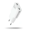 Ładowarka sieciowa everActive SC-385Q 2xUSB-C 30W BIAŁA