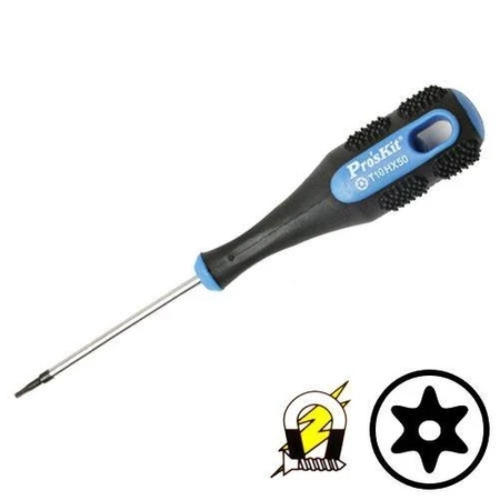 Wkrętak TORX z otworem T10H × 75 mm, seria 9SD-200, ProsKit