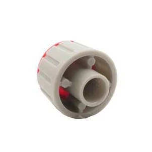 Gałka do potencjometru na oś 6mm - 18x13mm - szara, zielony znacznik - GS18