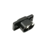 Gniazdo zasilania AC, ósemka 2 pin, do druku, przykręcane