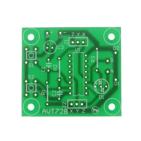Dotykowy przełącznik z dwukolorową LED - PCB do projektu AVT 728