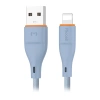 Kabel USB-A - Lightning, 2,4 A, 1 m, niebieski, Miccell, MIC-004032