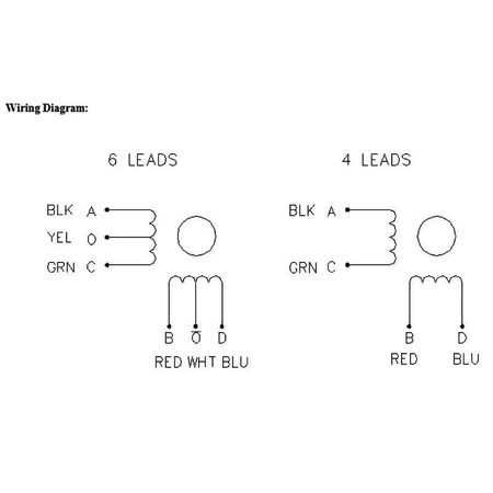 Silnik krokowy 0.67A, 5.6om, 200 krok/obr, bipolarny 4 przewody