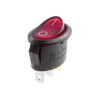 Włącznik ON-OFF klawiszowy owalny, AC, czerwone podświetlenie, SPST 3P