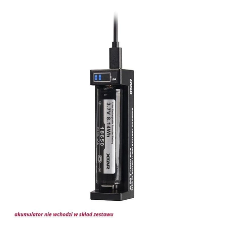 Ładowarka akumulatorów Li-Ion 18650 i innych, wyświetlacz LED, Xtar ANT MC1 Plus