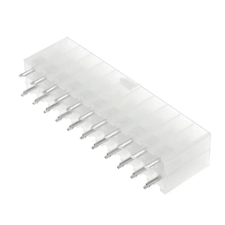 Wtyk ATX 22-stykowy męski prosty do montażu na PCB, raster 4,20 mm, biały, KWM4505-22S