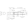 Dioda LED f3 czerwona 80mcd, Kingbright L-934EC RED
