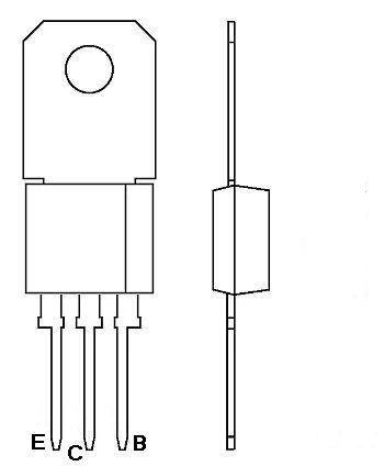 BF871 - tranzystor bipolarny NPN, 300 V, 50 mA, 1,8 W, TO-202