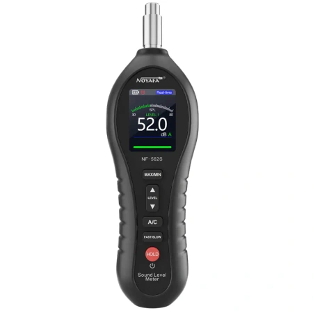 Miernik poziomu dźwięku 30–130 dBA z ważeniem A/C, Noyafa NF-562S