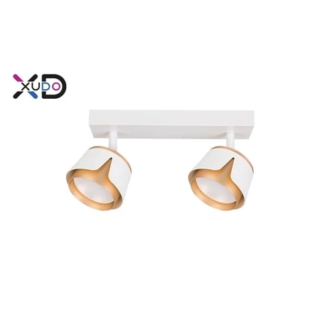 Kinkiet GX53 LED x2 biały+złoty, XUDO IK282W