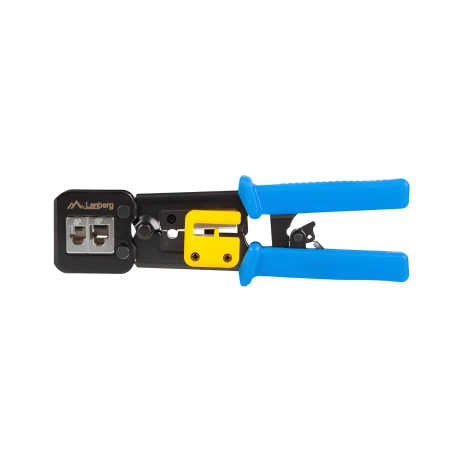 Zaciskarka wtyków przelotowych RJ45, RJ12 i RJ11 z 5 zapasowymi ostrzami, NT-0204, Lanberg
