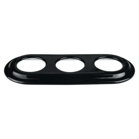 Ramka potrójna ceramiczna czarna Ceramic Loft