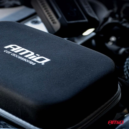 Jump Starter 12V 12AH 1600A 4w1 Starter/Latarka Led/Kompresor/Powerbank AMIO 04677