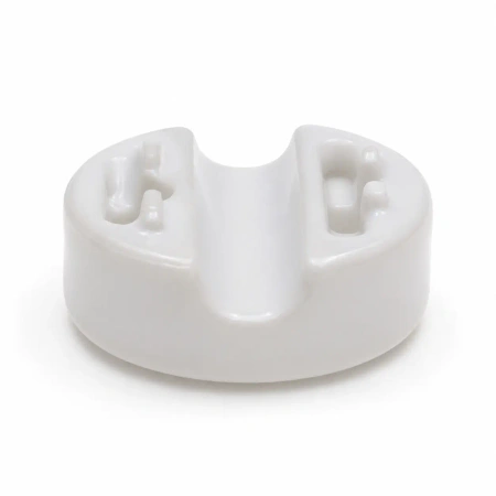 Uchwyt kabla ceramiczny biały 28×18 mm na 1 przewód - Ceramic Classic Loft