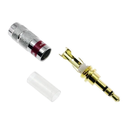 Wtyk jack 3.5 stereo złoty chromowany JW482 Vitalco (do iPhone)