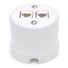 Natynkowe gniazdo Ethernet Cat.5e x2 ceramiczne białe Ceramic Classic Loft