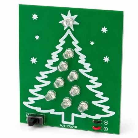 Choinka LED RGB. Zestaw DIY do nauki lutowania AVT EDU640