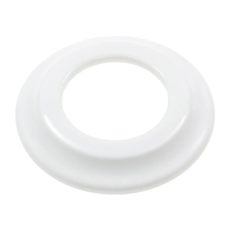 Gniazdo USB A+C 4A okrągłe z ramką, białe, montaż podtynkowy, Ceramic Loft