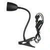 Lampka LED z klipsem czarna, 4 W, 320 lm, 4000 K, zasilanie 230V