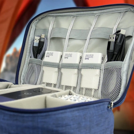 Ładowarka sieciowa everActive GaN USB szybkie ładowanie QC3.0 + USB-C PD 30W SUPER SLIM SC-380Q