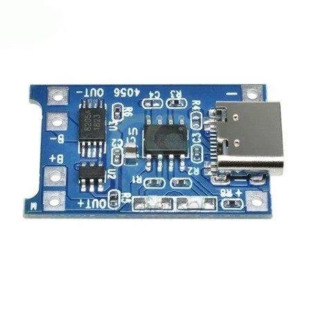 Zasilacz buforowy - Ładowarka USB Type-C - 1A - Li-pol 18650 - TP4056