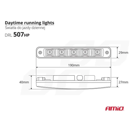 Samochodowe światła do jazdy dziennej DRL 507HP