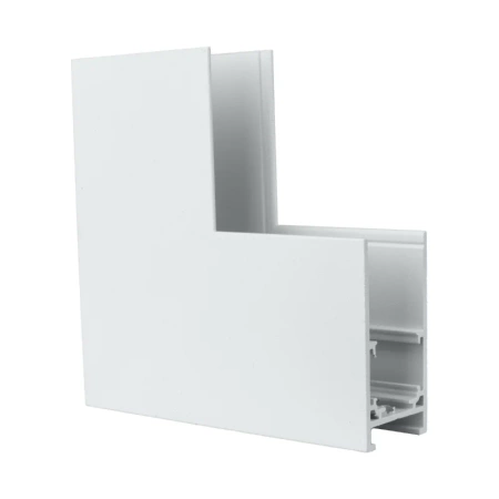 Łącznik kątowy do szyny magnetycznej pionowy natynkowy biały M-LINE