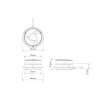 Lampa błyskowa LED (30 LED), 19W, R65, R10, magnes, 12V/24V, ALR0071