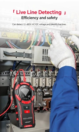 Lokalizator przewodów, kabli i rur podziemnych Noyafa NF-829, nadajnik i odbiornik