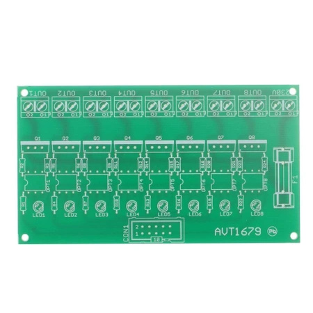Moduł 8 triaków do sterowania odbiornikami 230 VAC - PCB do projektu AVT 1679