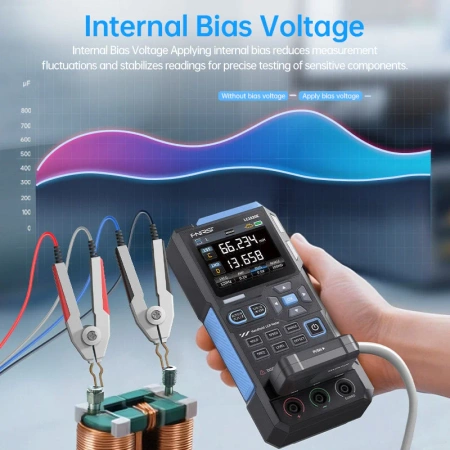 Tester elementów elektronicznych - Cyfrowy mostek LCR FNIRSI LC1020E